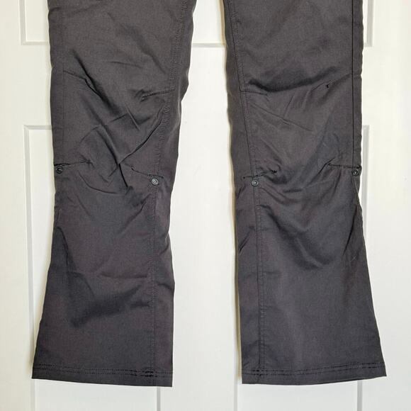 PrAna Women's 8 Halle Convertible Nylon Stretch Charcoal Gray Hiking Pants - Picture 7 of 13